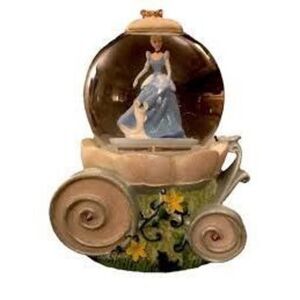 Disney Cinderella SnoMotion Musical Snow Globe Princess Pumpkin Carriage Ball